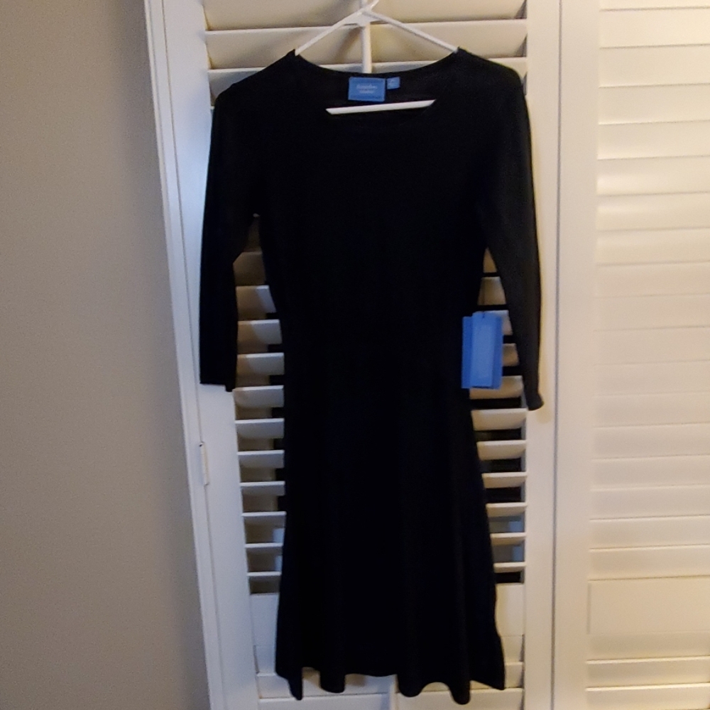 Vera Wang black knit dress brand new with tags